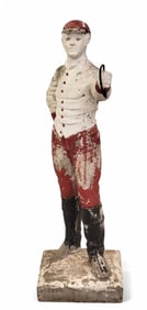 CAST CONCRETE LAWN JOCKEY