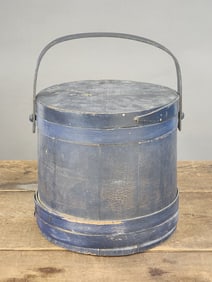 PAINTED FIRKIN OR SUGAR BUCKET
