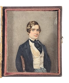 MINIATURE PORTRAIT OF A GENTLEMAN