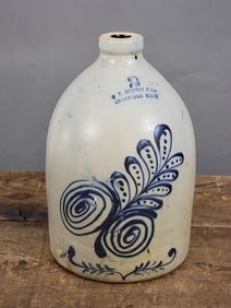 DECORATED STONEWARE JUG