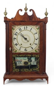 PILLAR AND SCROLL CLOCK