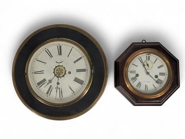TWO WALL CLOCKS