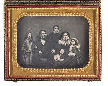 HALF PLATE DAGUERREOTYPE OF A CALIFORNIA FAMILY