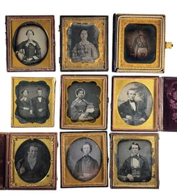 COLLECTION OF SIXTH PLATE DAGUERREOTYPES