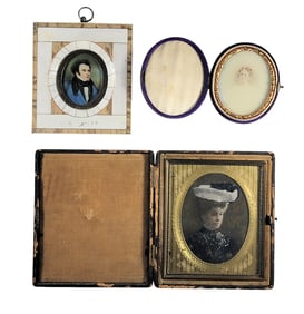 THREE MINIATURE PORTRAITS