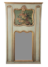 FRENCH LOUIS XV-STYLE TRUMEAU MIRROR