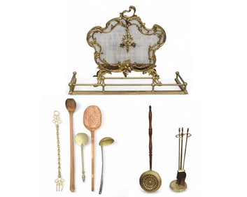 ASSEMBLED FIREPLACE SET