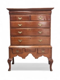 QUEEN ANNE HIGH CHEST OF DRAWERS