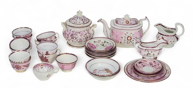 COLLECTION OF PINK LUSTER