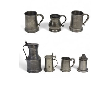 COLLECTION OF PEWTER