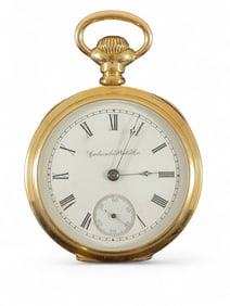 GENTLEMAN'S OPEN-FACE POCKET WATCH