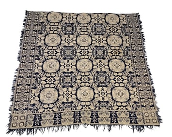JACQUARD COVERLET