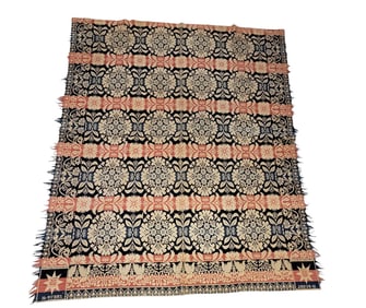 JACQUARD COVERLET