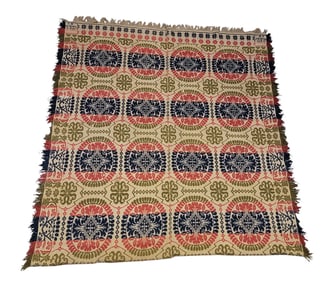 JACQUARD COVERLET