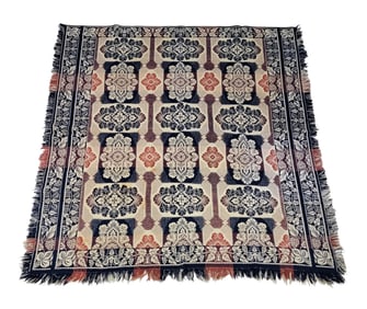 JACQUARD COVERLET