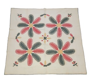 PALM LEAF APPLIQUE QUILT