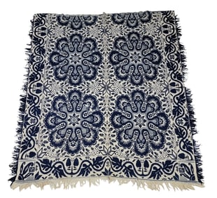 JACQUARD COVERLET