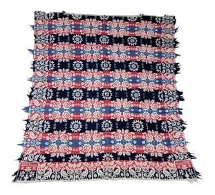 JACQUARD COVERLET