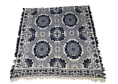JACQUARD COVERLET