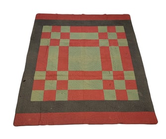 GEOMETRIC PATCHWORK QUILT