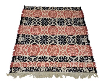 JACQUARD COVERLET