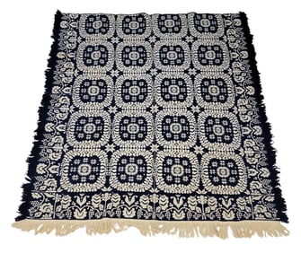 JACQUARD COVERLET