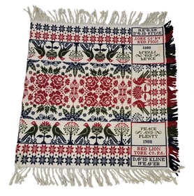 MODERN DAVID KLINE CRIB SIZE COVERLET