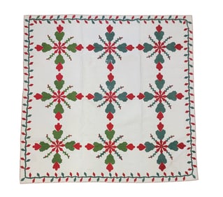 "CUTE AS A BUTTON" APPLIQUE QUILT