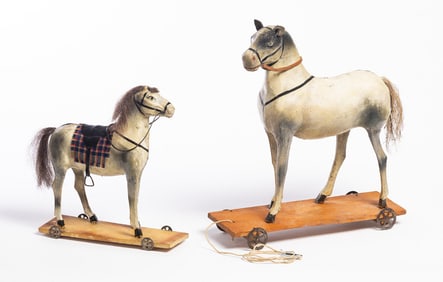 TWO HORSE PULL TOYS