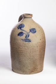 COBALT-DECORATED STONEWARE JUG