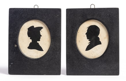 PAIR OF PEALE'S MUSEUM SILHOUETTES