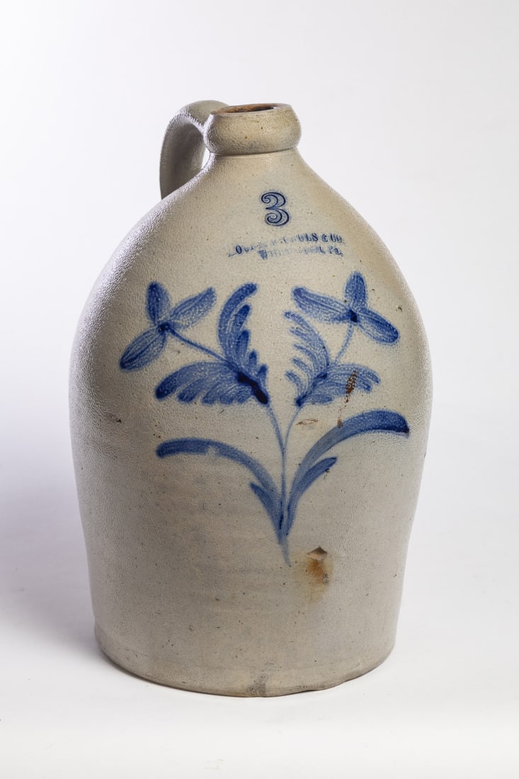 MOORE, NICHOLS & CO STONEWARE JUG (1 of 4)