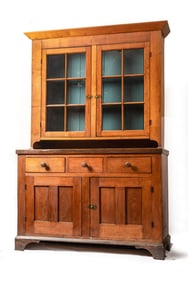 ZOAR, OHIO STEP-BACK CUPBOARD