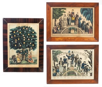 THREE CURRIER AND IVES PRINTS