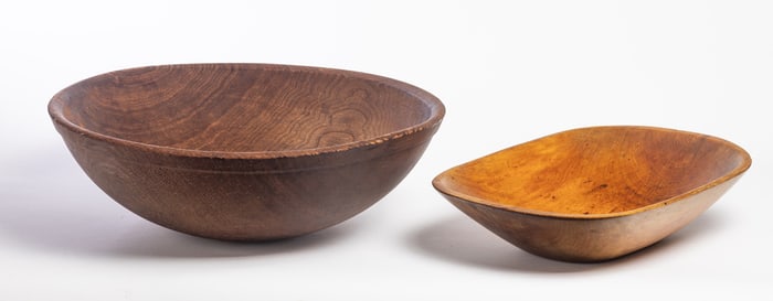 TWO TREEN BOWLS