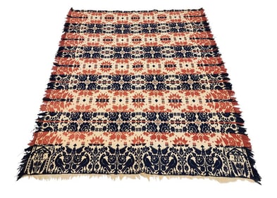 JACQUARD COVERLET