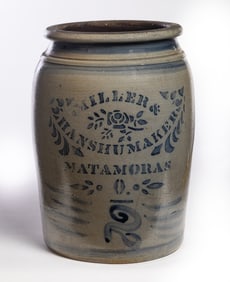 OHIO STONEWARE MERCHANT'S JAR