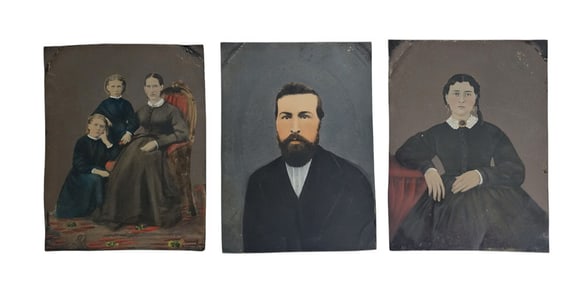 THREE NOBLE COUNTY, OHIO TINTYPES