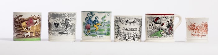 SIX CHILD'S MUGS
