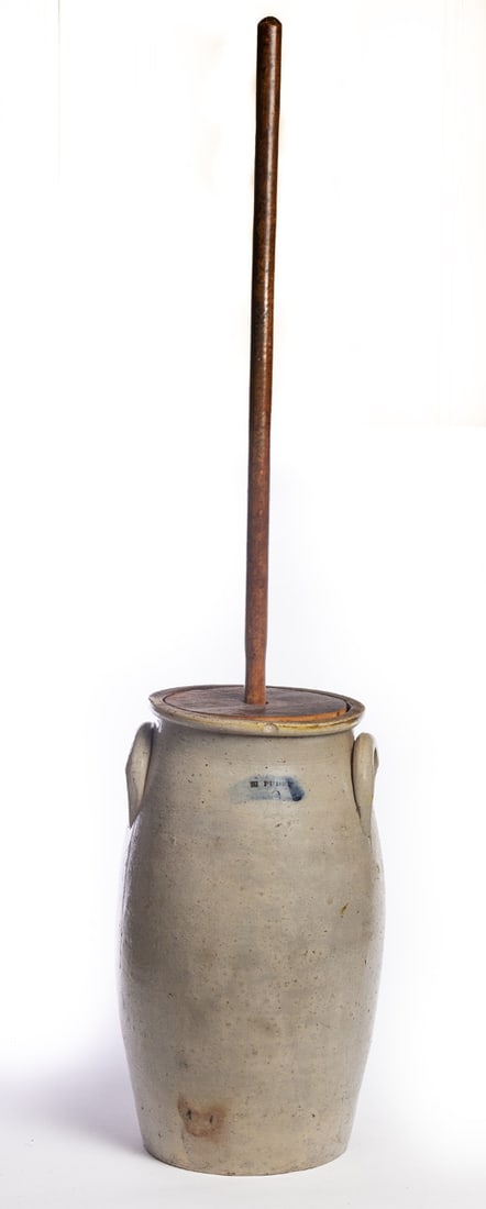 HENRY PURDY STONEWARE CHURN (1 of 4)