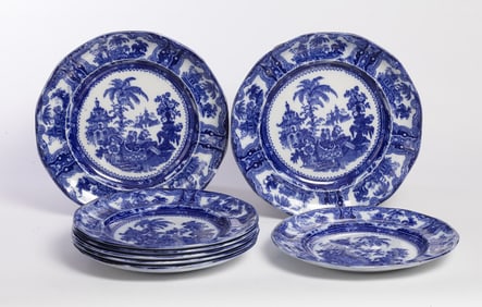 FLOW BLUE "KYBER" PLATES