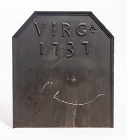VIRGINIA METALCRAFTERS CAST-IRON FIREBACK