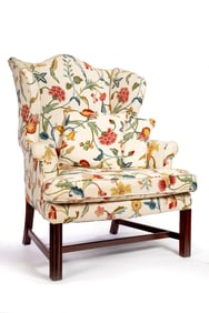 CHIPPENDALE-STYLE EASY CHAIR