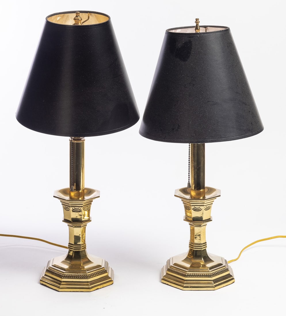 PAIR OF VIRGINIA METALCRAFTERS LAMPS (1 of 4)