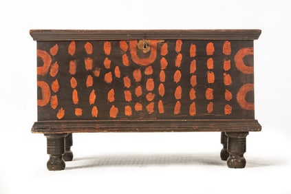 DIMINUTIVE DECORATED CHEST