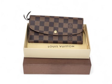 LOUIS VUITTON DAMIER EBENE PATTERN WALLET