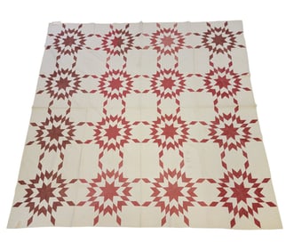OHIO PIECED STARBURST QUILT