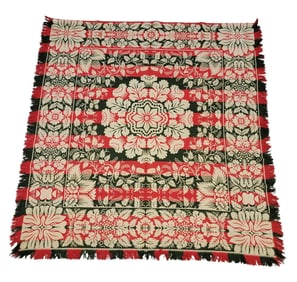 JACQUARD COVERLET