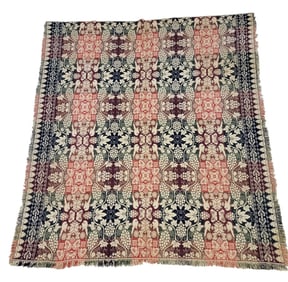 JACQUARD COVERLET