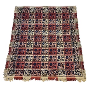 JACQUARD COVERLET